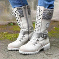 Cath™ | Women’s Knee-High Boots – Lace-Up Front
